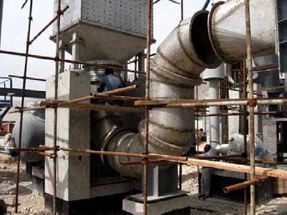 نصب و راه اندازی کانال های فیلتر کیسه ای (مجتمع کارخانه سوزاندن MOBIN Utility)